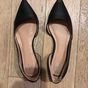 Chic Black Leather Flats